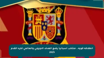 انطلاقة قوية.. منتخب إسبانيا يضع الهدف الأوروبي والعالمي لكرة القدم 2025